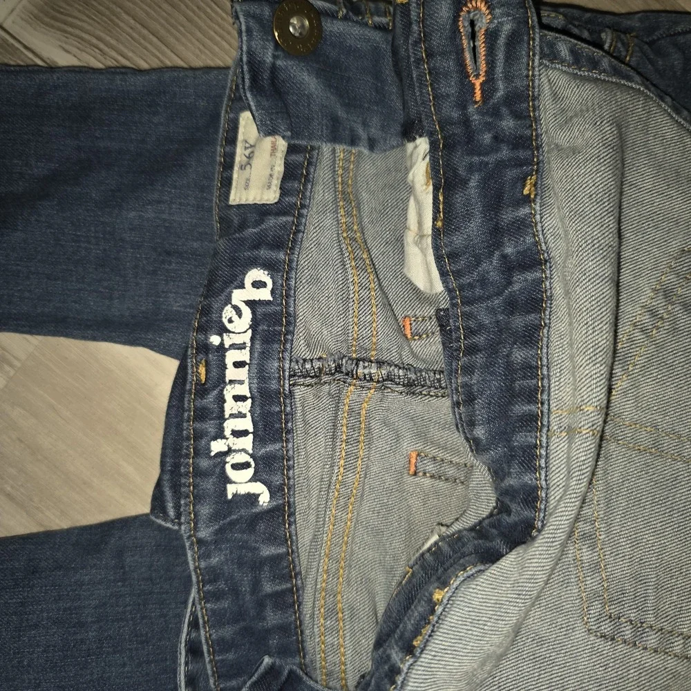 Mini Boden Johnnie B girls‎ denim overalls size 5-6